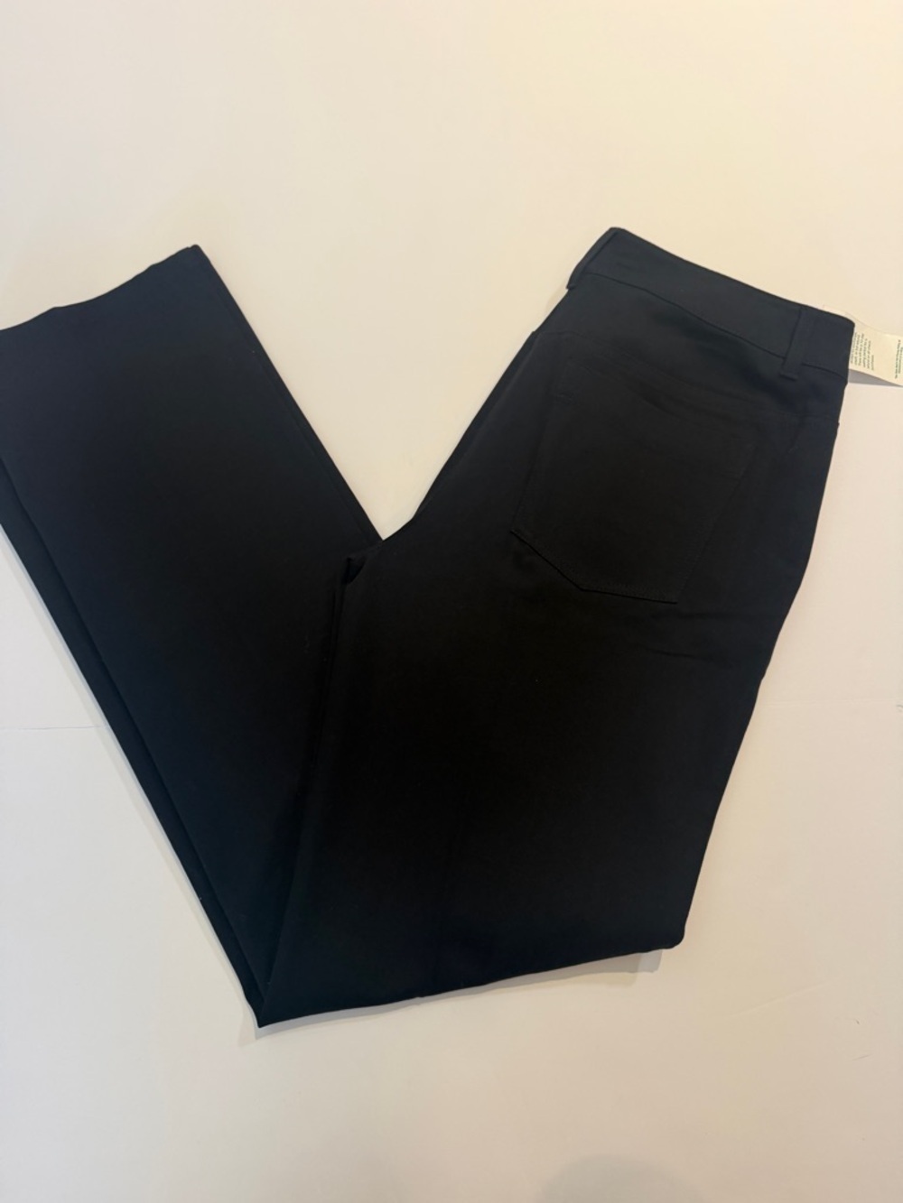 Peck & Peck Weekend Black Straight-Leg Pants
